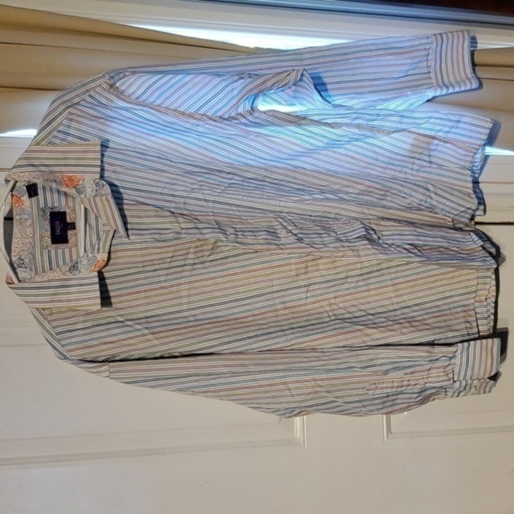 Tallia Long Sleeved Dress Shirt Size XXL 18 1/2 neck